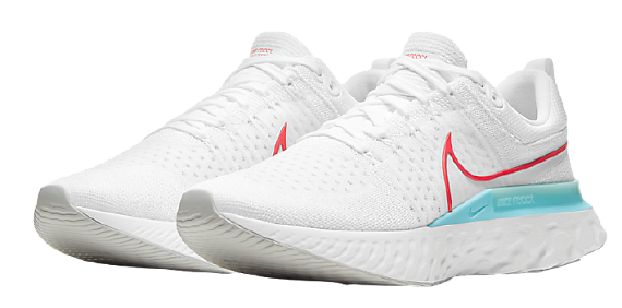 Кроссовки мужские Nike React Infinity Run Fk 2 White/Glacier Ice/Photon Dust/Chile Red - Фото 5 большая