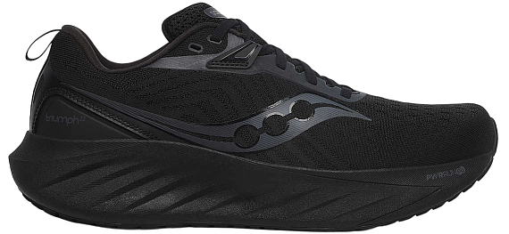 Кроссовки мужские Saucony Triumph 22 Triple Black - Фото 1 большая