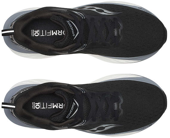 Кроссовки мужские Saucony Triumph 22 Wide Black/White - Фото 3 большая