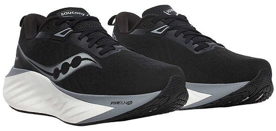 Кроссовки мужские Saucony Triumph 22 Wide Black/White - Фото 6 большая