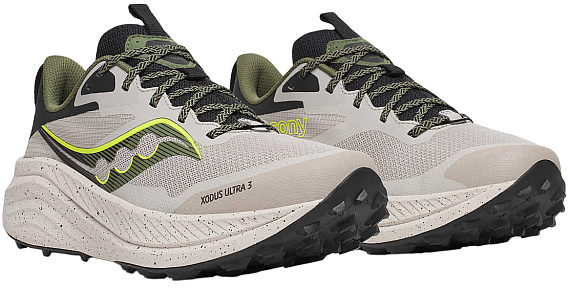 Кроссовки мужские Saucony Xodus Ultra 3 Dove/Olivine - Фото 6 большая