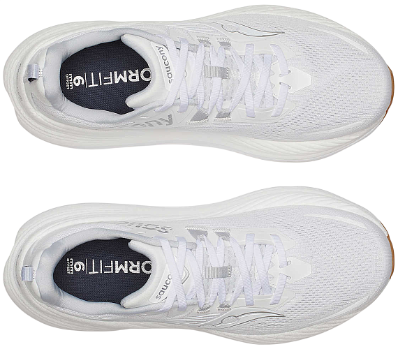 Кроссовки мужские Saucony Hurricane 24 White/Silver - Фото 3 большая