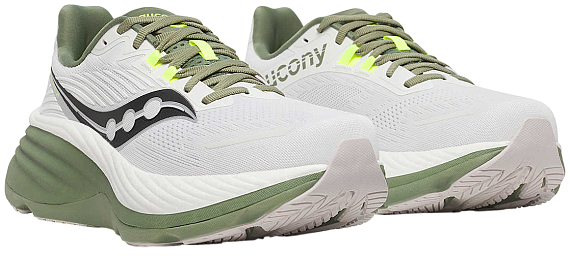 Кроссовки мужские Saucony Hurricane 24 White/Olivine - Фото 6 большая