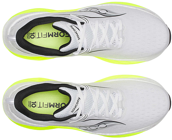 Кроссовки мужские Saucony Triumph 22 White/Citron - Фото 3 большая