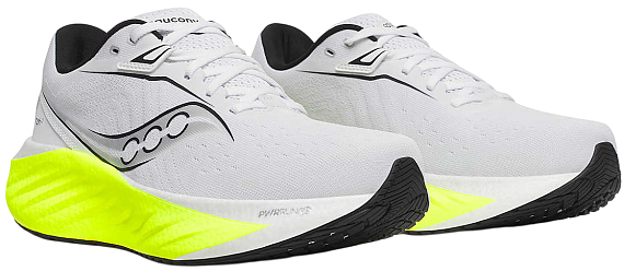 Кроссовки мужские Saucony Triumph 22 White/Citron - Фото 6 большая