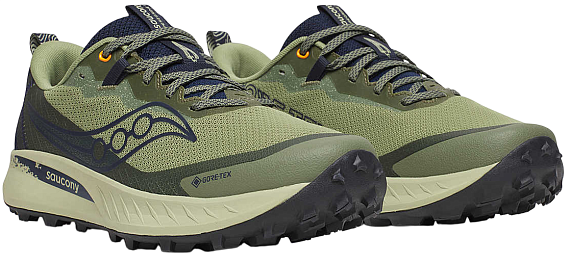 Кроссовки мужские Saucony Peregrine 15 Gtx Hemlock/Navy - Фото 6 большая