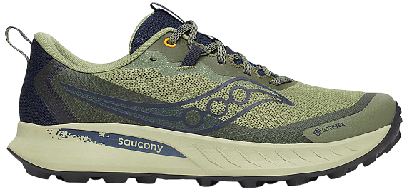 Кроссовки мужские Saucony Peregrine 15 Gtx Hemlock/Navy - Фото 1 большая