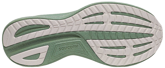 Кроссовки мужские Saucony Ride 18 White/Olivine - Фото 4 большая