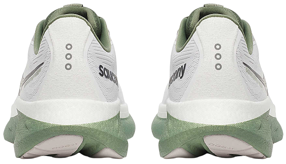 Кроссовки мужские Saucony Ride 18 White/Olivine - Фото 6 большая