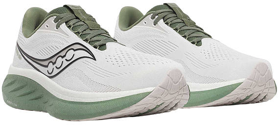 Кроссовки мужские Saucony Ride 18 White/Olivine - Фото 8 большая