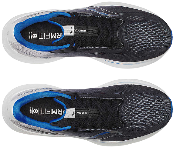 Кроссовки мужские Saucony Ride 18 Black/Skydiver - Фото 3 большая