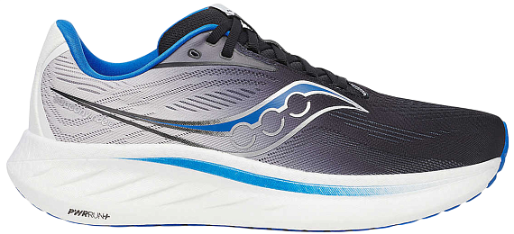 Кроссовки мужские Saucony Ride 18 Black/Skydiver - Фото 1 большая