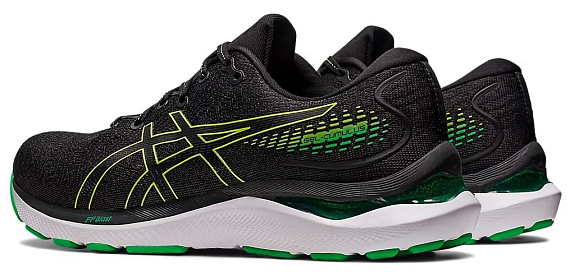 Кроссовки мужские ASICS Gel-Cumulus 24 Black/Lime Zest - Фото 3 большая