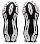 Кроссовки мужские ASICS Novablast 3 Black/White - Фото 6 малая