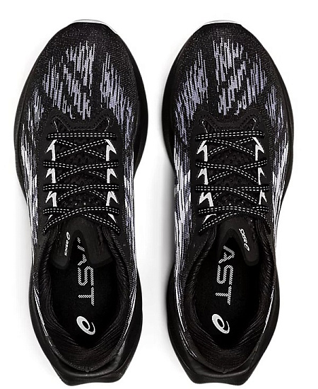 Кроссовки мужские ASICS Novablast 3 Black/White - Фото 5 большая