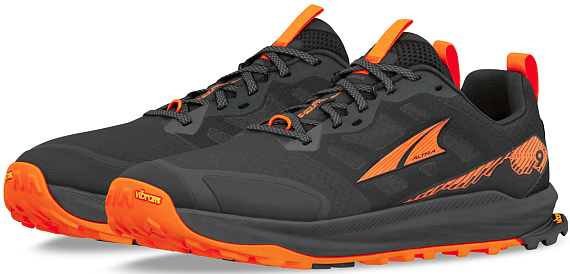 Кроссовки мужские Altra Lone Peak 9+ Black/Orange - Фото 4 большая