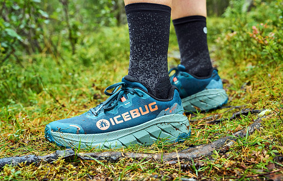 Кроссовки мужские Icebug Arcus 2 Rb9X Gtx Sea Moss/Coral - Фото 9 большая