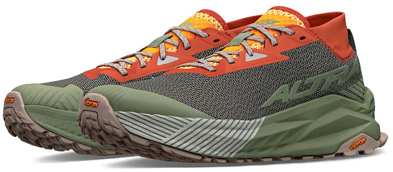 Кроссовки мужские Altra Olympus 275 Gray/Orange - Фото 4 большая