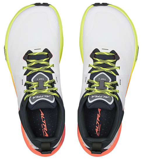 Кроссовки мужские Altra Timp 6 White/Lime - Фото 4 большая