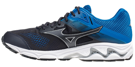 Кроссовки мужские Mizuno Wave Inspire 15 Blue Graphite/Snorkel Blue - Фото 5 большая