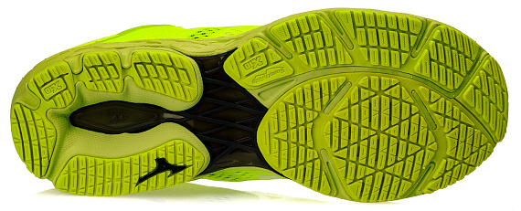 Кроссовки мужские Mizuno Wave Shadow 3 Safety Yellow/White - Фото 4 большая
