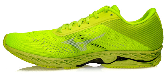 Кроссовки мужские Mizuno Wave Shadow 3 Safety Yellow/White - Фото 7 большая