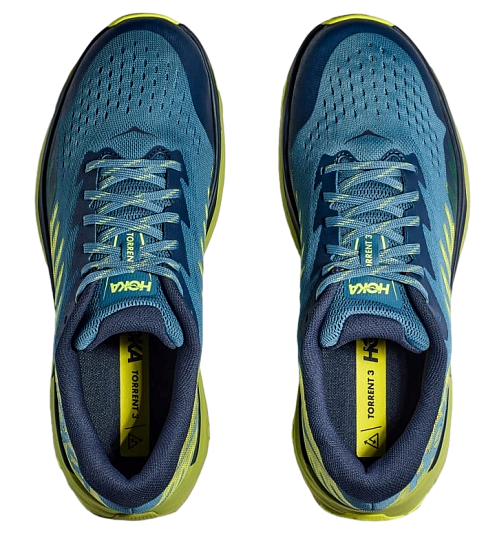 Кроссовки мужские Hoka Torrent 3 Bluesteel/Dark Citron - Фото 2 большая