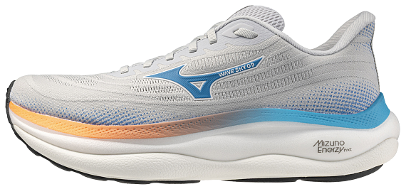 Кроссовки мужские Mizuno Wave Sky 9 Cloudscape/Blue Jewel/Lava Ora - Фото 2 большая
