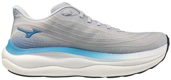 Кроссовки мужские Mizuno Wave Sky 9 Cloudscape/Blue Jewel/Lava Ora - Фото 4 большая