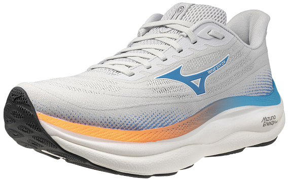 Кроссовки мужские Mizuno Wave Sky 9 Cloudscape/Blue Jewel/Lava Ora - Фото 7 большая