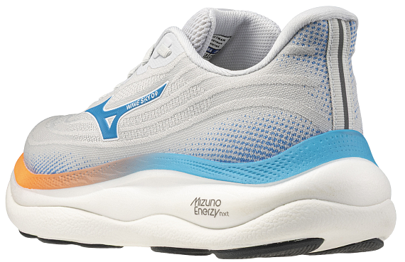 Кроссовки мужские Mizuno Wave Sky 9 Cloudscape/Blue Jewel/Lava Ora - Фото 8 большая
