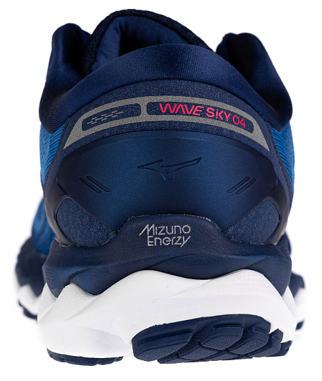 Кроссовки мужские Mizuno Wave Sky 4 Син/Роз/Син - Фото 3 большая