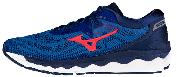 Кроссовки мужские Mizuno Wave Sky 4 Син/Роз/Син - Фото 5 большая