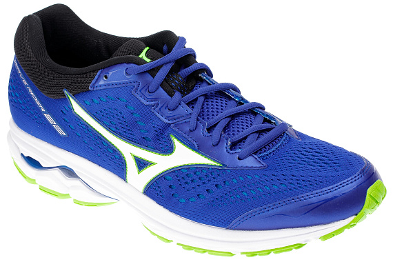Кроссовки мужские Mizuno Wave Rider 22 Surf The Web/White/Green Gecko - Фото 5 большая