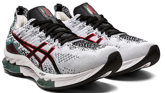 Кроссовки мужские ASICS Gel-Kinsei Blast White/Black - Фото 2 большая