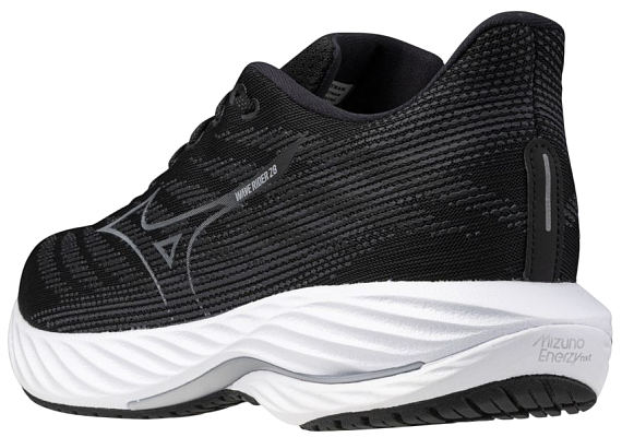 Кроссовки мужские Mizuno Wave Rider 28 Black/Silver/Ebony - Фото 7 большая