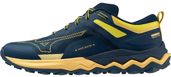 Кроссовки мужские Mizuno Wave Ibuki 4 Blue Wing Teal/Flax/Quince - Фото 4 большая