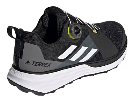 Кроссовки мужские Adidas Terrex Two Boa Core Black/Crystal White/Solar Yellow - Фото 5 большая