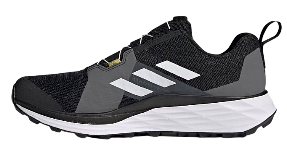 Кроссовки мужские Adidas Terrex Two Boa Core Black/Crystal White/Solar Yellow - Фото 6 большая