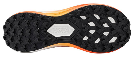 Кроссовки мужские Hoka Zinal 3 Frost/Neon Tangerine - Фото 4 большая