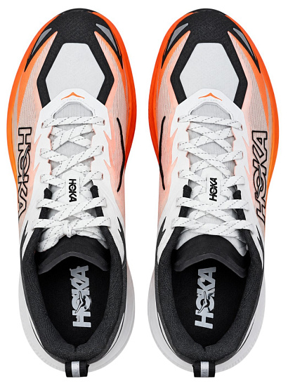 Кроссовки мужские Hoka Zinal 3 Frost/Neon Tangerine - Фото 3 большая