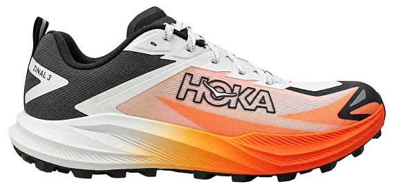 Кроссовки мужские Hoka Zinal 3 Frost/Neon Tangerine - Фото 1 большая