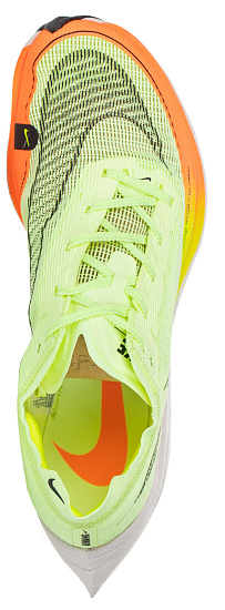 Кроссовки мужские Nike ZoomX Vaporfly Next% 2 Barely Volt/Hyper Orange/Volt/Black - Фото 2 большая