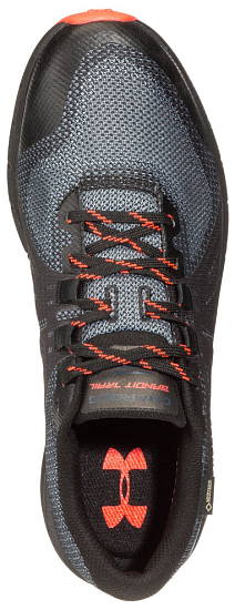 Кроссовки мужские Under Armour Charged Bandit Trail GTX Black/Black/Wire - Фото 4 большая