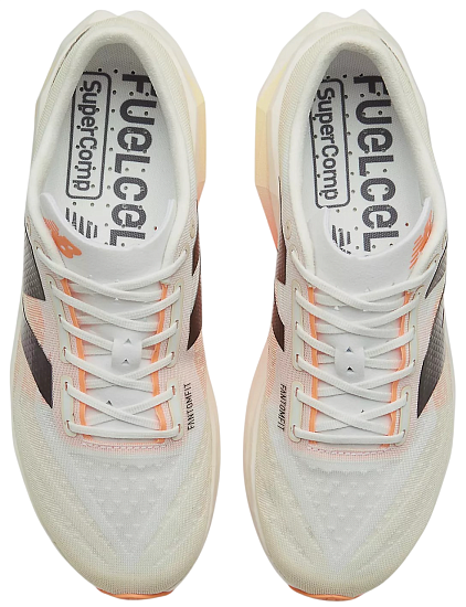 Кроссовки мужские New Balance Fuelcell Supercomp Elite V4 White - Фото 4 большая