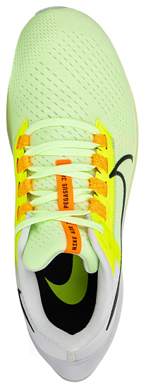 Кроссовки мужские Nike Air Zoom Pegasus 38 Barely Volt/Volt/Photon Dust/Black - Фото 2 большая