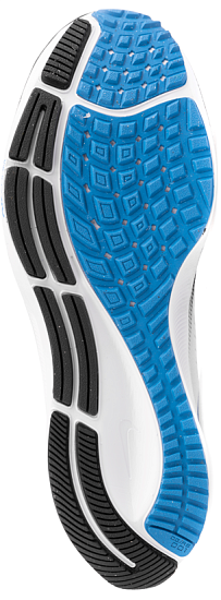 Кроссовки мужские Nike Air Zoom Pegasus 38 Pure Platinum/Photo Blue-Black - Фото 4 большая