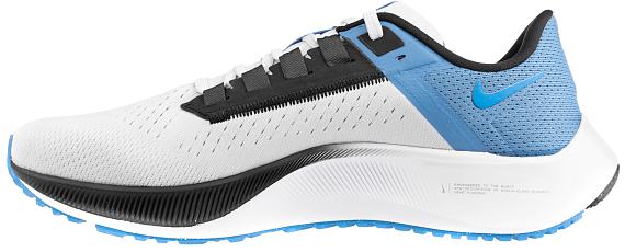 Кроссовки мужские Nike Air Zoom Pegasus 38 Pure Platinum/Photo Blue-Black - Фото 5 большая