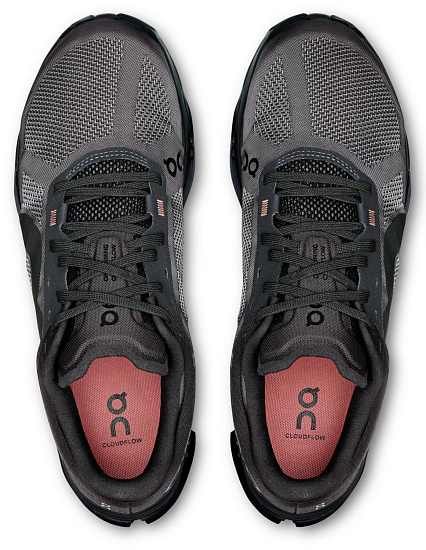 Кроссовки мужские On Cloudflow 5 Black/Black - Фото 2 большая