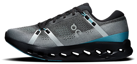 Кроссовки мужские On Cloudsurfer 2 Black/Flurry - Фото 4 большая